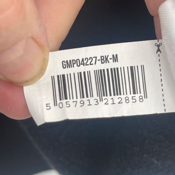 Gymshark Men's Pullover Long Sleeve BLACK Hooded Sweatshirt Size M - Picture 5 of 6